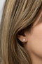 Heliophilia Silver Pendientes de Plata de Ley 925 con Circón Rosa